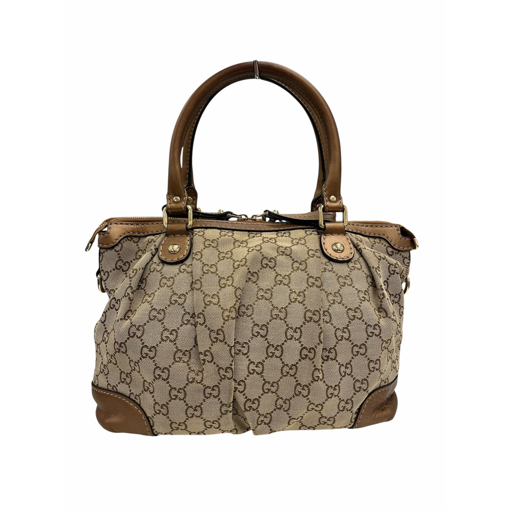 GUCCI Sukey Shoulder Bag GG Canvas Handbag